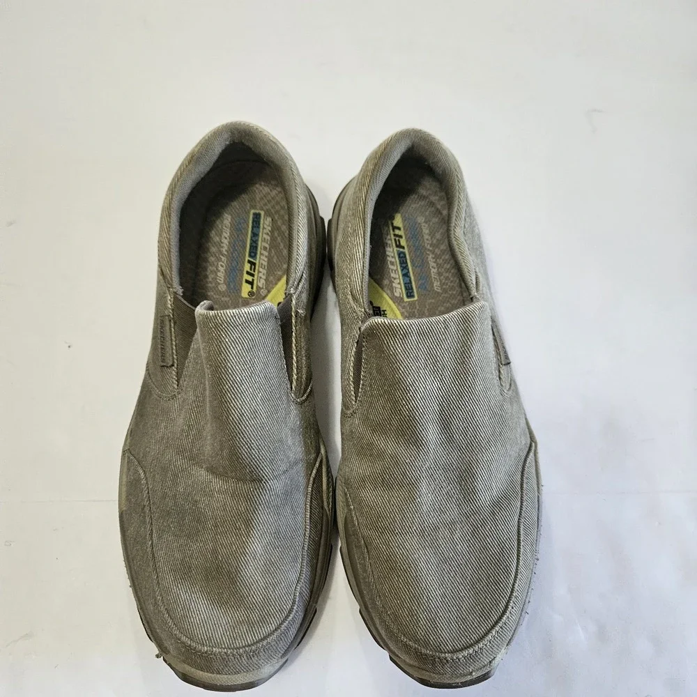 Skechers Men Relaxed Fit Air Cooled Memory Foam Tan Sz 13 Walking Comfort Shoe